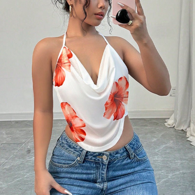 New holiday style Spice Girls suspender vest neck top - Negative Apparel