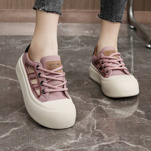 New Hollow Sneakers Women 2025 Summer Breathable Sports Shoes - Negative Apparel
