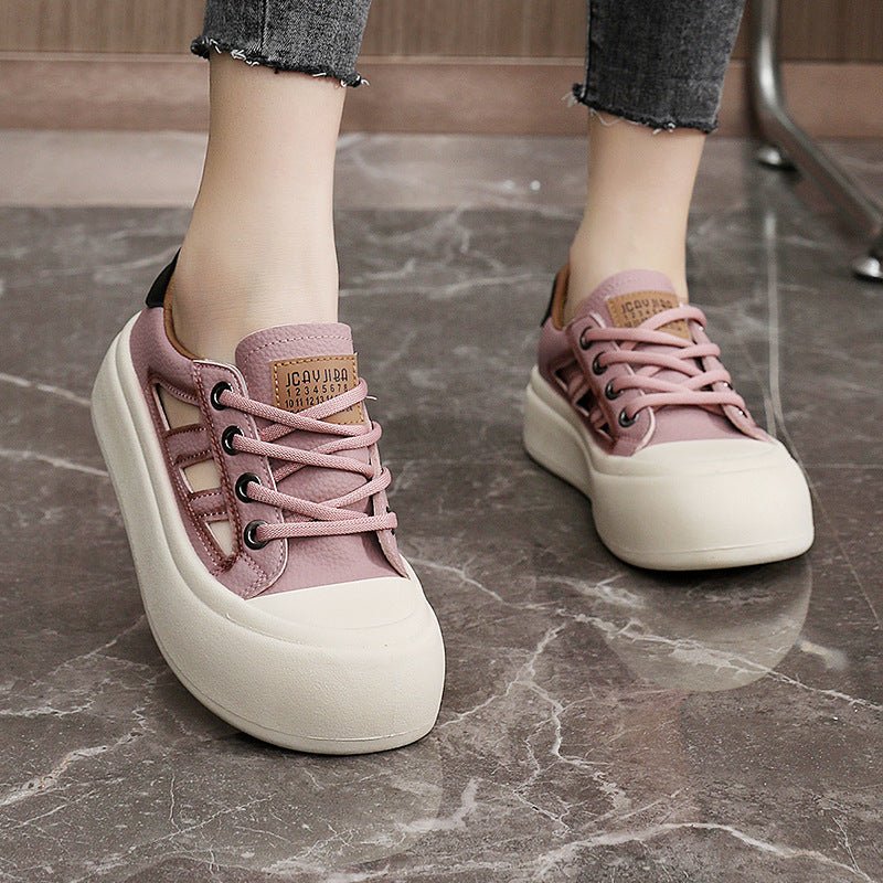 New Hollow Sneakers Women 2025 Summer Breathable Sports Shoes - Negative Apparel