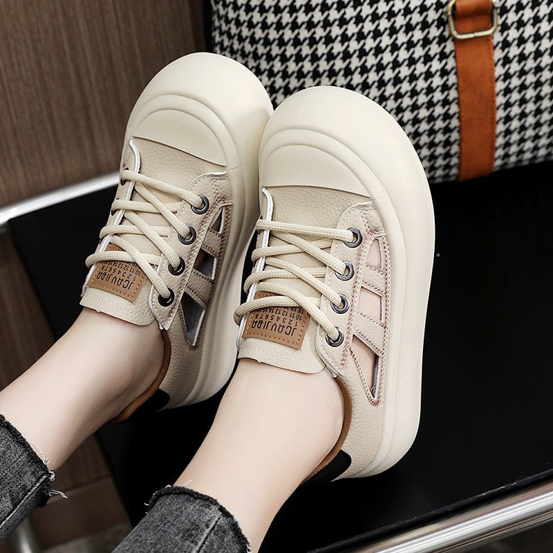 New Hollow Sneakers Women 2025 Summer Breathable Sports Shoes - Negative Apparel