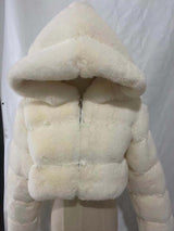 New imitation short body crop jacket fur coat - Negative Apparel