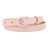 New pin buckle thin belt for women all - match high - end clothing matching PU belt - Negative Apparel