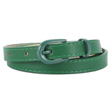 New pin buckle thin belt for women all - match high - end clothing matching PU belt - Negative Apparel