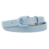 New pin buckle thin belt for women all - match high - end clothing matching PU belt - Negative Apparel
