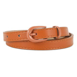 New pin buckle thin belt for women all - match high - end clothing matching PU belt - Negative Apparel