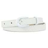 New pin buckle thin belt for women all - match high - end clothing matching PU belt - Negative Apparel
