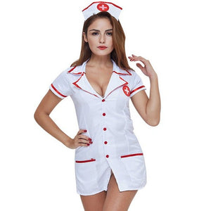 New pure white female nurse uniform - Negative Apparel