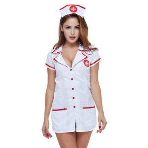 New pure white female nurse uniform - Negative Apparel