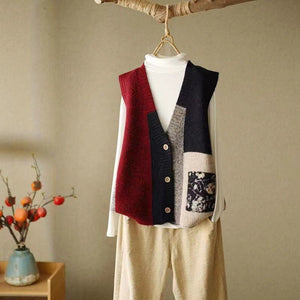 New Retro Knitted Loose Design Sweater Cardigan - Negative Apparel