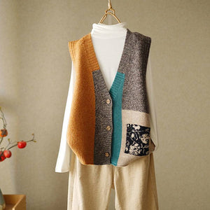 New Retro Knitted Loose Design Sweater Cardigan - Negative Apparel