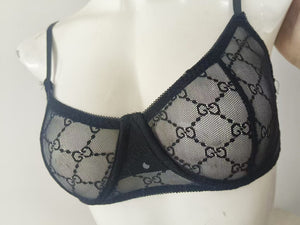 New sexy lingerie mesh diamond pattern bra set - Negative Apparel