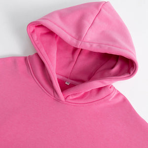 New street neutral style polar fleece loose pocket hooded sweatshirt - Negative Apparel