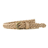 New style braided punch - free pin buckle retro casual thin belt waist rope decoration dress shirt belt - Negative Apparel