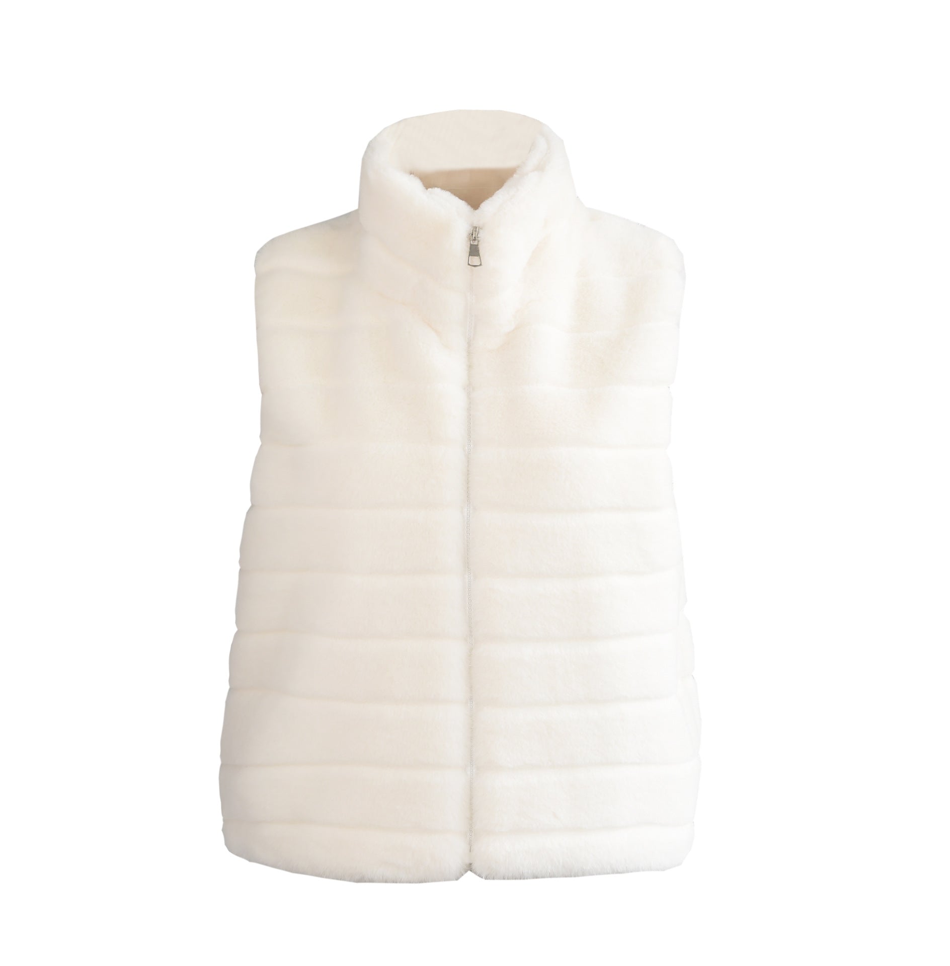 New style vest faux fur vest ladies stand collar faux fur coat - Negative Apparel