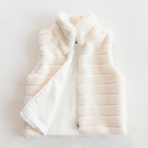 New style vest faux fur vest ladies stand collar faux fur coat - Negative Apparel