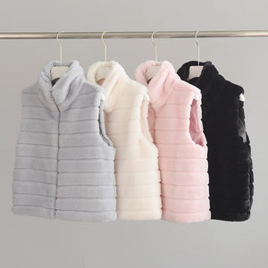 New style vest faux fur vest ladies stand collar faux fur coat - Negative Apparel