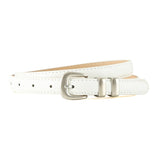 New summer fashion personality candy color silver buckle dopamine silver INS style decoration ladies belt dress leather - Negative Apparel