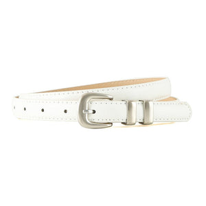 New summer fashion personality candy color silver buckle dopamine silver INS style decoration ladies belt dress leather - Negative Apparel