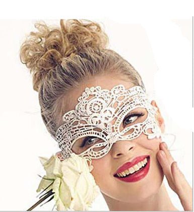 Nightclub Queen Party Lace Hollow Eye Mask FD - Negative Apparel