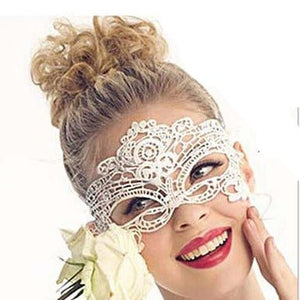 Nightclub Queen Party Lace Hollow Eye Mask FD - Negative Apparel
