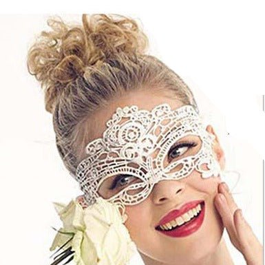Nightclub Queen Party Lace Hollow Eye Mask FD - Negative Apparel