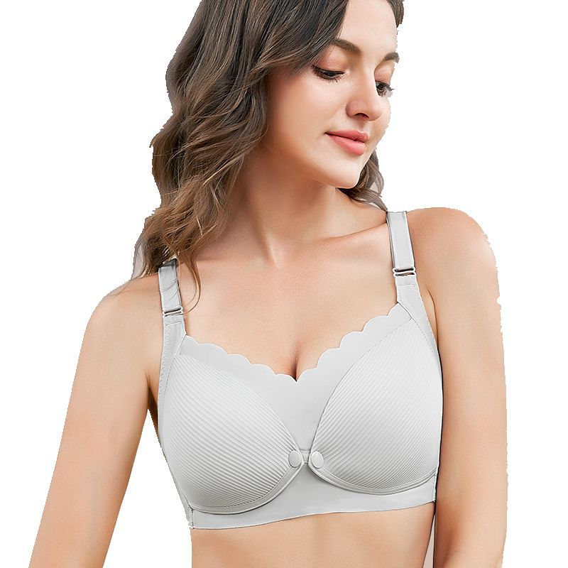 Nursing bra post pregnancy breastfeeding maternity bra without steel ring front buckle pregnancy bra - Negative Apparel