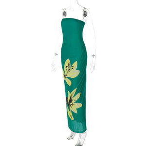 One - shoulder tube top backless strappy dress - Negative Apparel