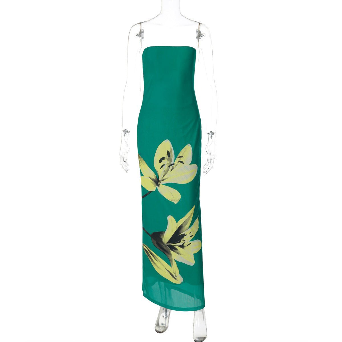 One - shoulder tube top backless strappy dress - Negative Apparel