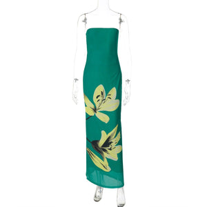 One - shoulder tube top backless strappy dress - Negative Apparel