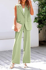 Pants with Vest suit set women's clothing - Negative Apparel