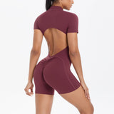 Peach Lift Zip Bodysuit | Sculpted. Breathable. Bold. - Negative Apparel
