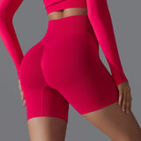 Peach Sculpt Biker Shorts | Compact. Contoured. Commanded. - Negative Apparel