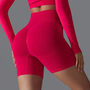 Peach Sculpt Biker Shorts | Compact. Contoured. Commanded. - Negative Apparel