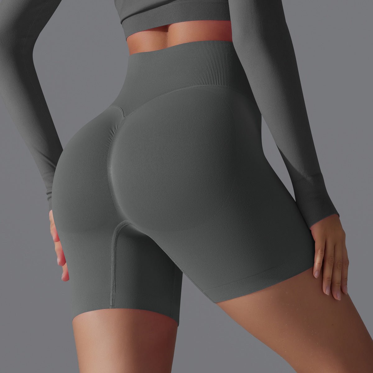 Peach Sculpt Biker Shorts | Compact. Contoured. Commanded. - Negative Apparel