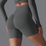 Peach Sculpt Biker Shorts | Compact. Contoured. Commanded. - Negative Apparel