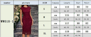 Pencil skirt sexy slim water volume lace hip bodycon dress - Negative Apparel