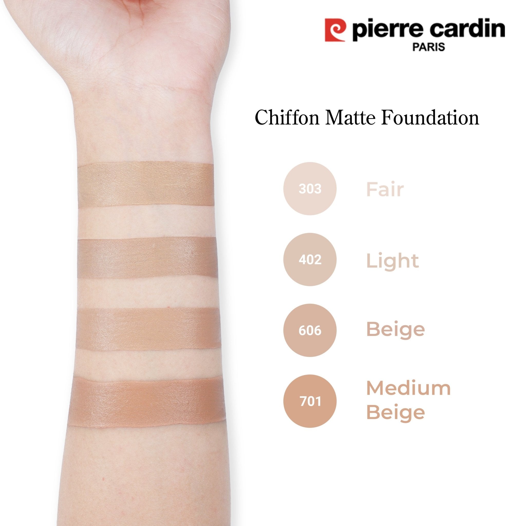 Pierre Cardin Paris Chiffon Matte Foundation - Negative Apparel