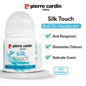 Pierre Cardin Paris Silky Touch Roll - On Deodorant 50ml - Negative Apparel