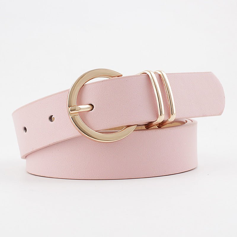 Pin Buckle Double Ring Belt - Negative Apparel