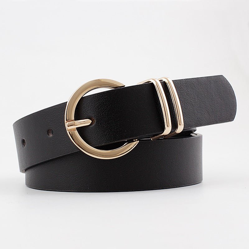 Pin Buckle Double Ring Belt - Negative Apparel