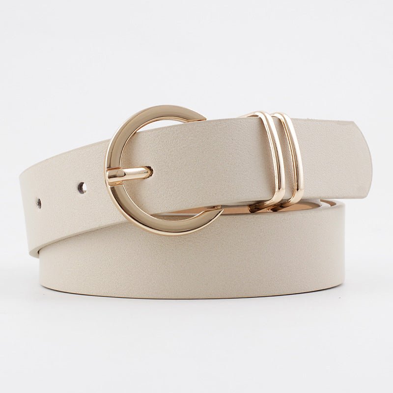 Pin Buckle Double Ring Belt - Negative Apparel