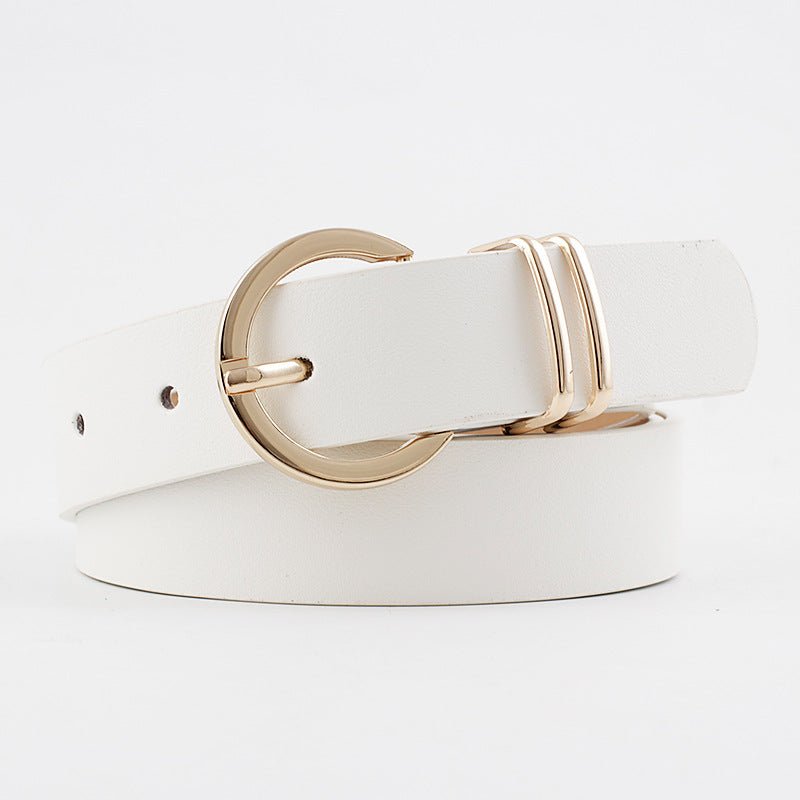 Pin Buckle Double Ring Belt - Negative Apparel