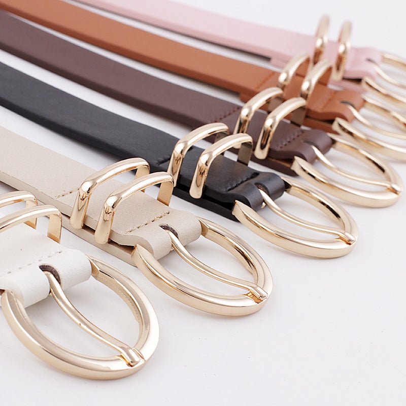 Pin Buckle Double Ring Belt - Negative Apparel