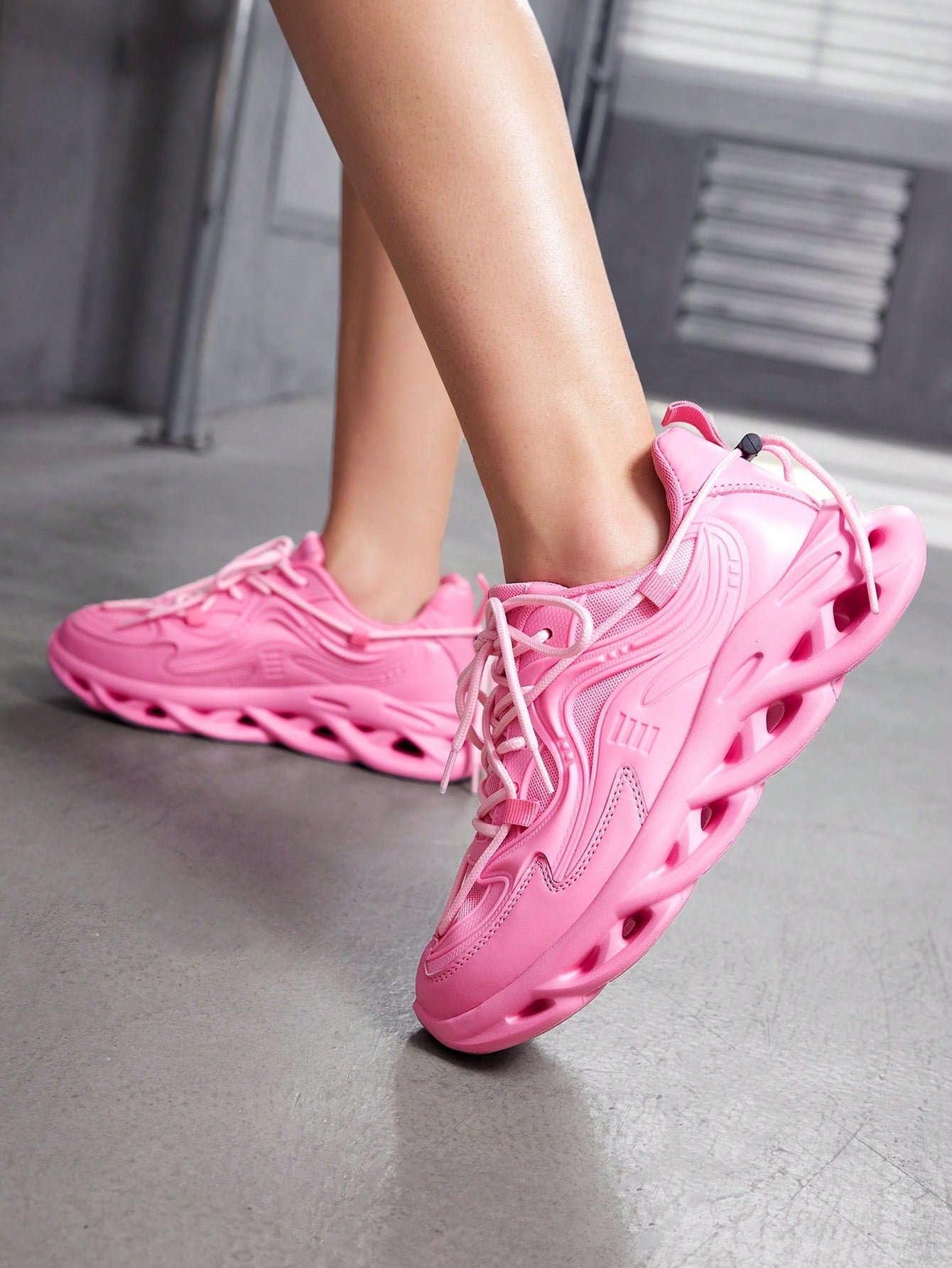 Pink Personality Creative Party Women Sneakers - Negative Apparel