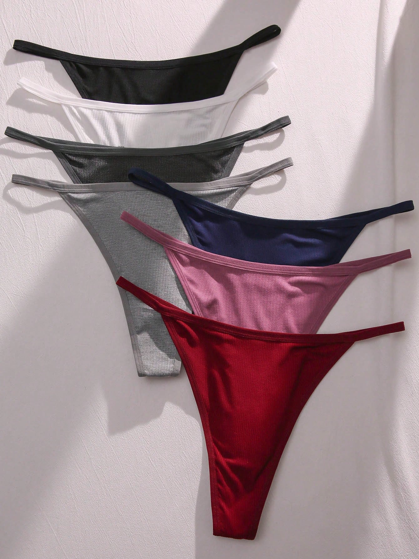Plus 7pack Solid Panty - Negative Apparel