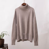 Premium solid color turtleneck sweater - Negative Apparel