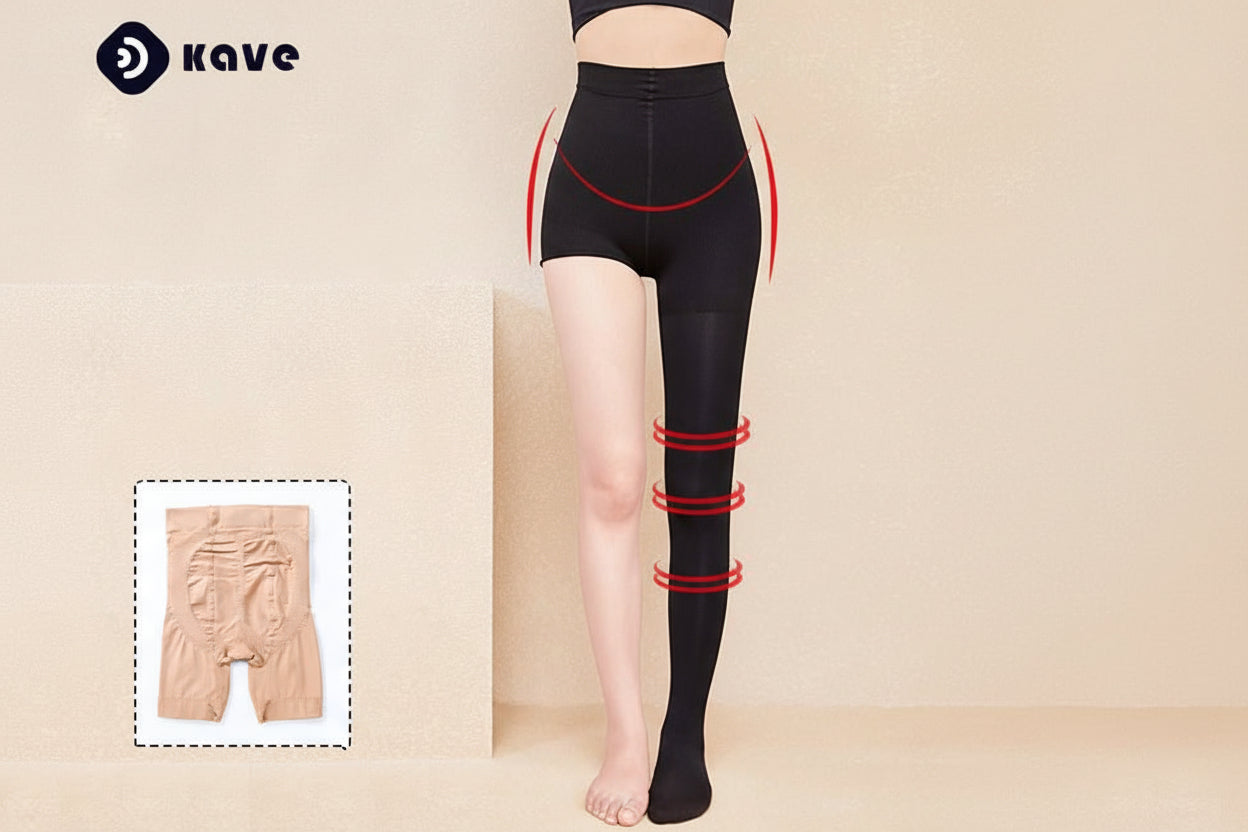 Pressure + Women's Bareleg Artifact Skinny Pantyhose Leggings Women's Spring and Autumn Naked Flesh Pantyhose Black Pantyhose - Negative Apparel