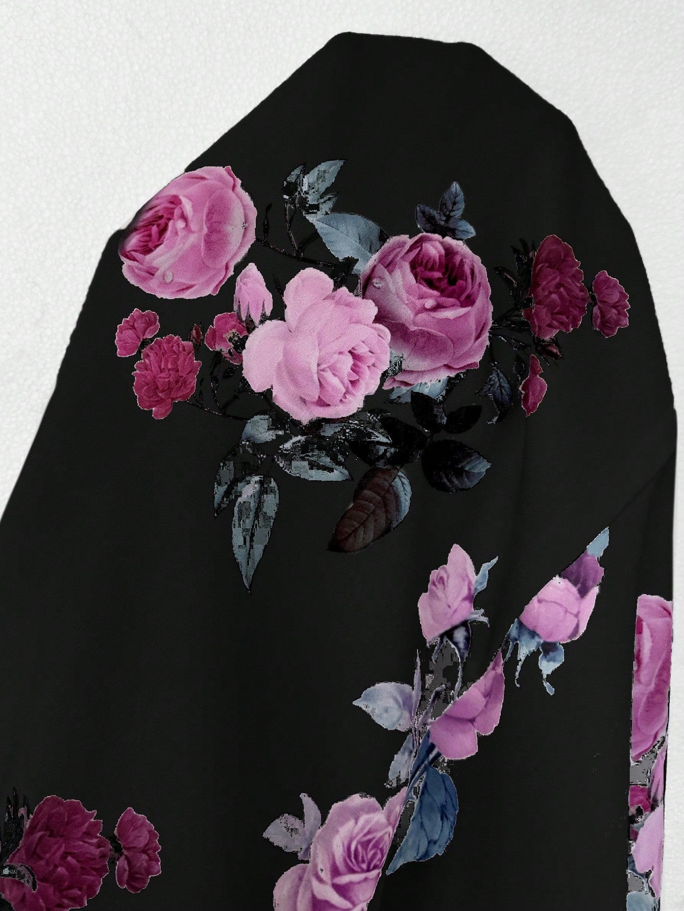 Privé Floral Print Bubble Sleeve Square Neck Split Hem Swing Dress Summer - Negative Apparel