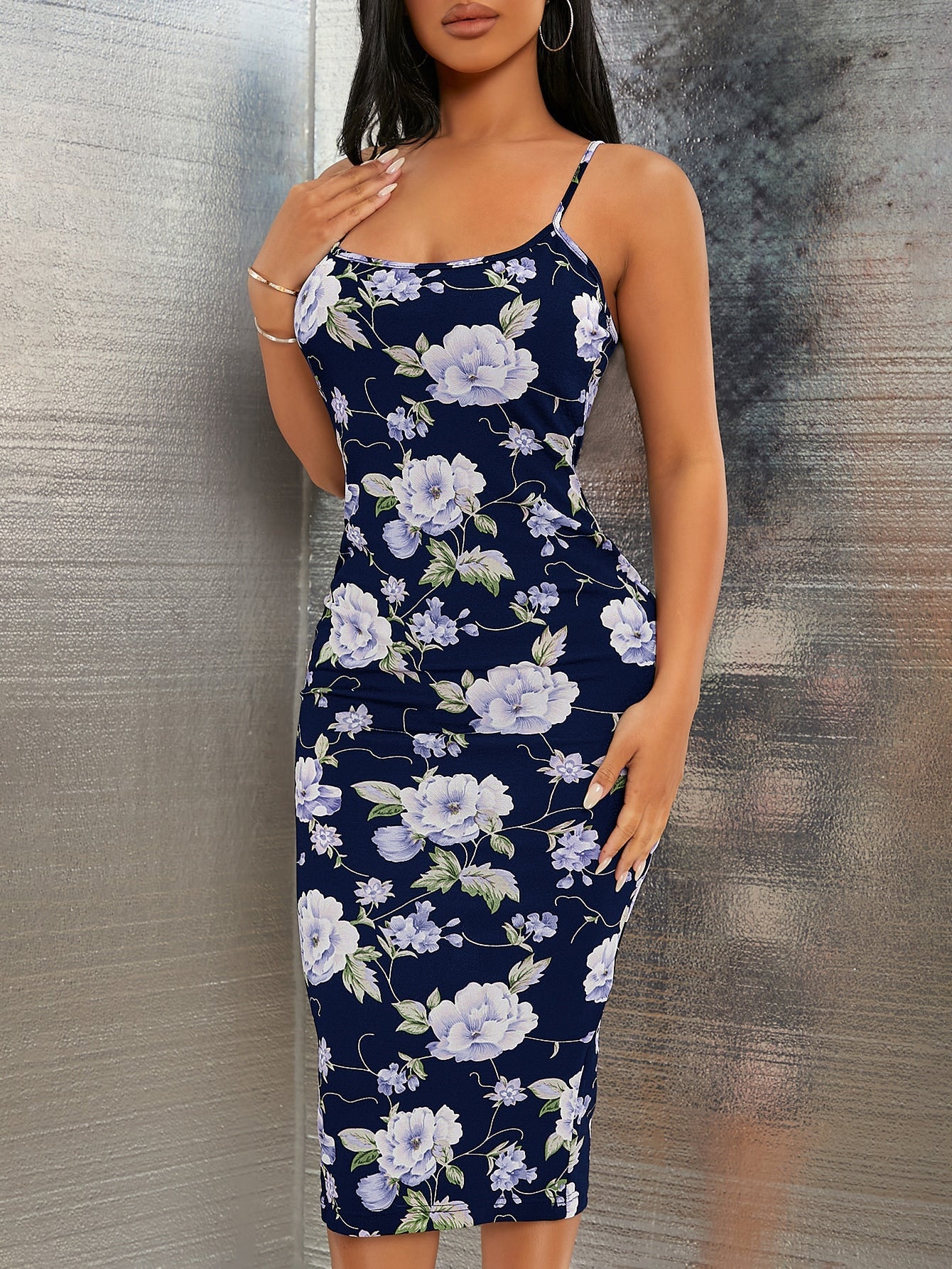 Privé Floral Print Cami Dress - Negative Apparel