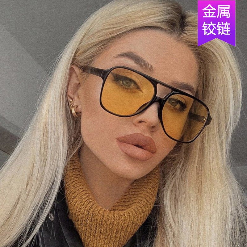 Retro double - beam sunglasses 2025 new style trend - Negative Apparel